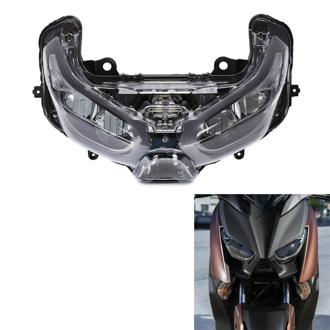 Front Headlight Assembly Fit For Yamaha XMAX300 XMAX125 XMAX250 2018-2022 19 20