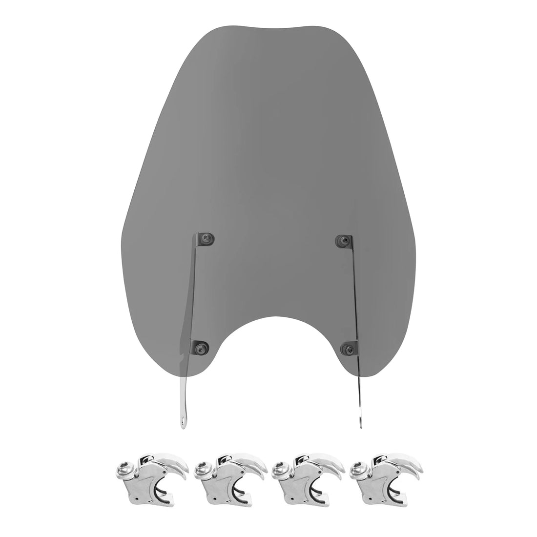 Windshield Windscreen & 41mm Clamps Fit For Harley Softail 1988-2013 Dyna 93-05