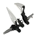 Driver Rider Footpegs Pegs Bracket Fit For Kawasaki Ninja 400 2018-24 Z400 19-24