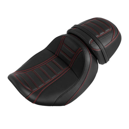 Fit For Harley 2024-2026 Cvo Road Glide Solo Seat & Pillion Red Stitch