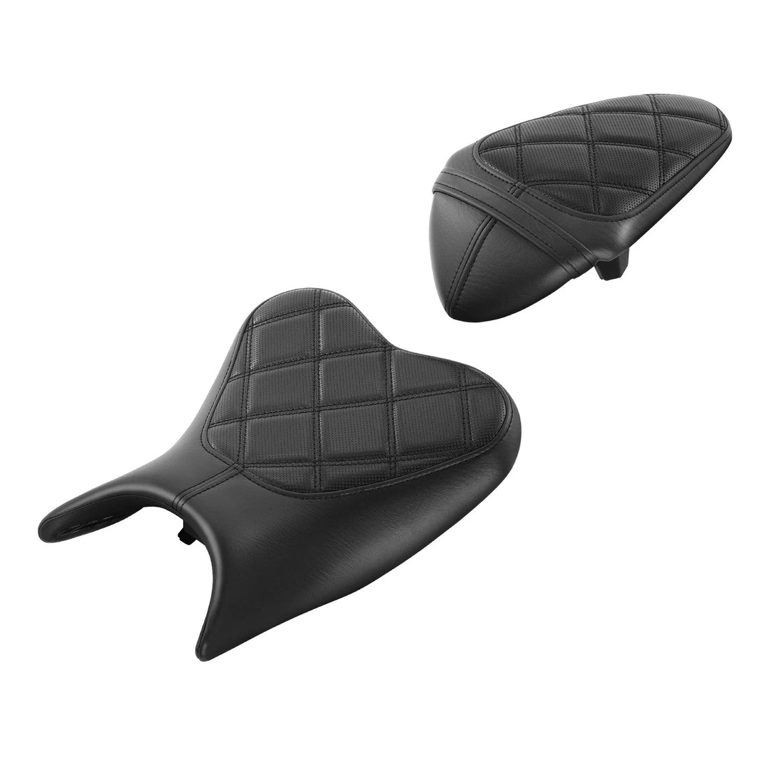 Black Driver & Passenger Seats Fit For Kawasaki Ninja 400 2018-2024 Z400 2019-24
