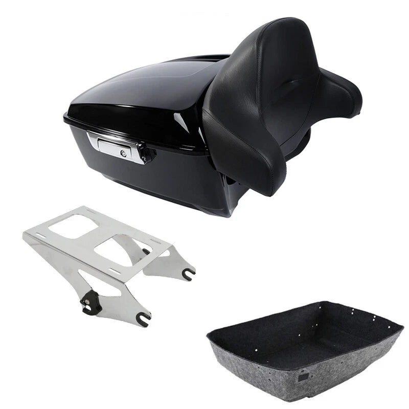 King Trunk Backrest Mounting Rack Fit For Harley Touring Road Street Glide 14-26