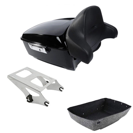 King Trunk Backrest Mounting Rack Fit For Harley Touring Road Street Glide 14-26
