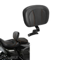 Black+Orange Driver Rider Backrest Fit For Harley Touring Road King Glide 09-23
