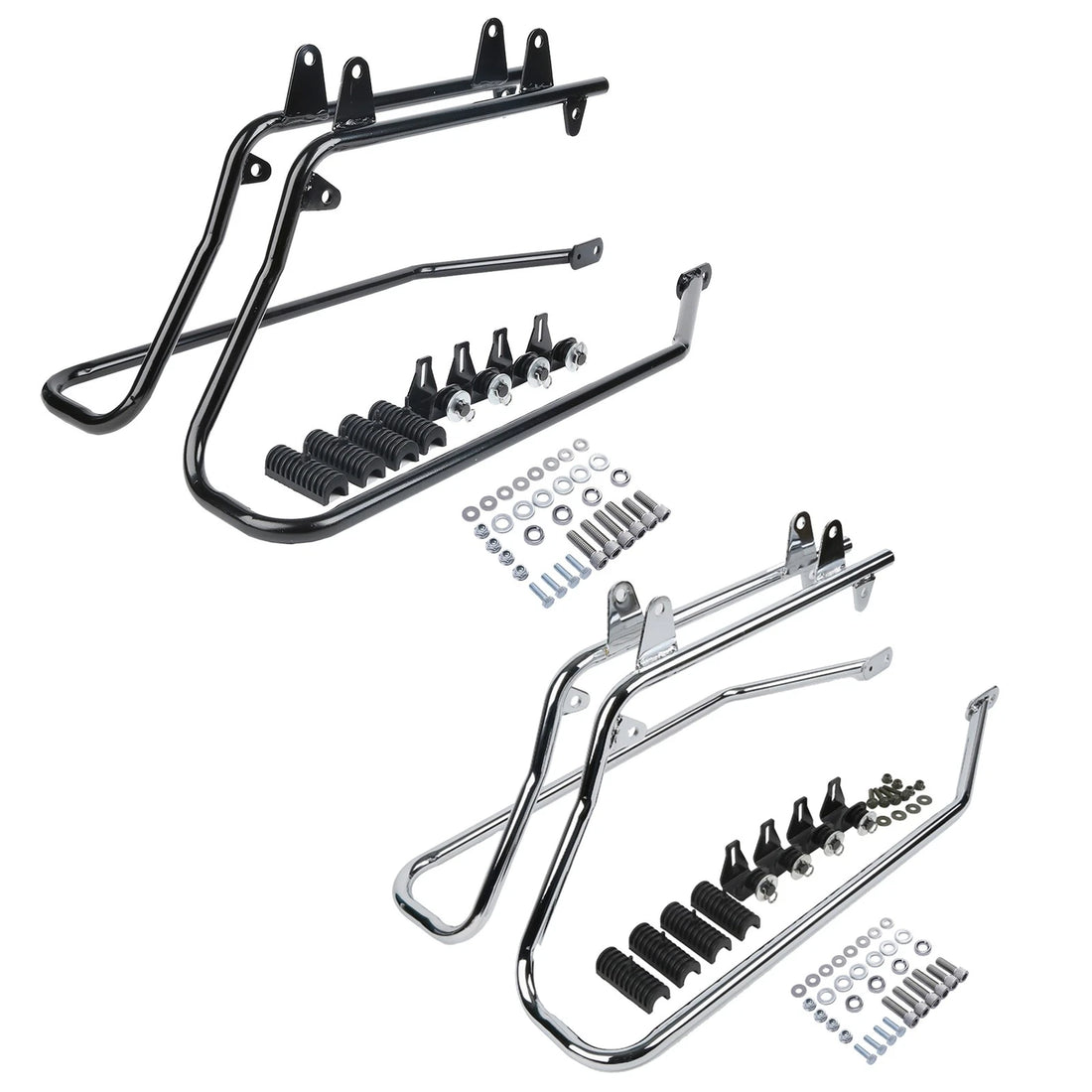 For Harley Davidson Softail 84-17 Conversion Brackets to Mount Hard Saddlebag