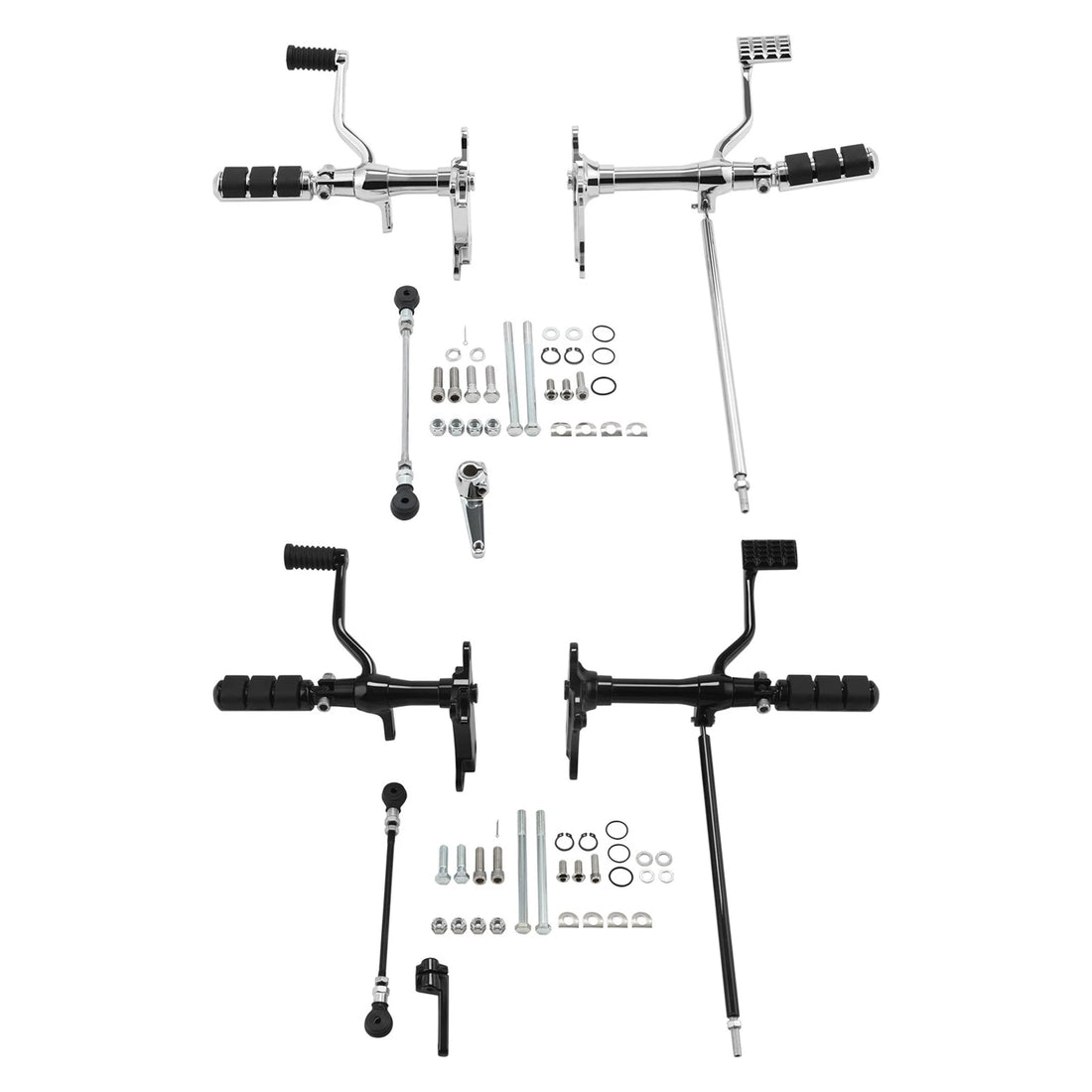 Forward Controls Pegs Lever Linkage Kit Fit For Harley Sportster 883 1200 91-03