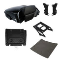 Black Razor Trunk Backrest Rack Docking Plate Fit For Harley Street Glide '14-26