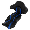 Black Blue Driver Passenger Seat Backrest Fit For Harley Touring Glide 2014-2023