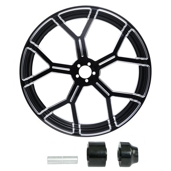 21" Front Wheel Rim Single Disc Wheel Hub Fit For Harley Road King Glide 1997-21
