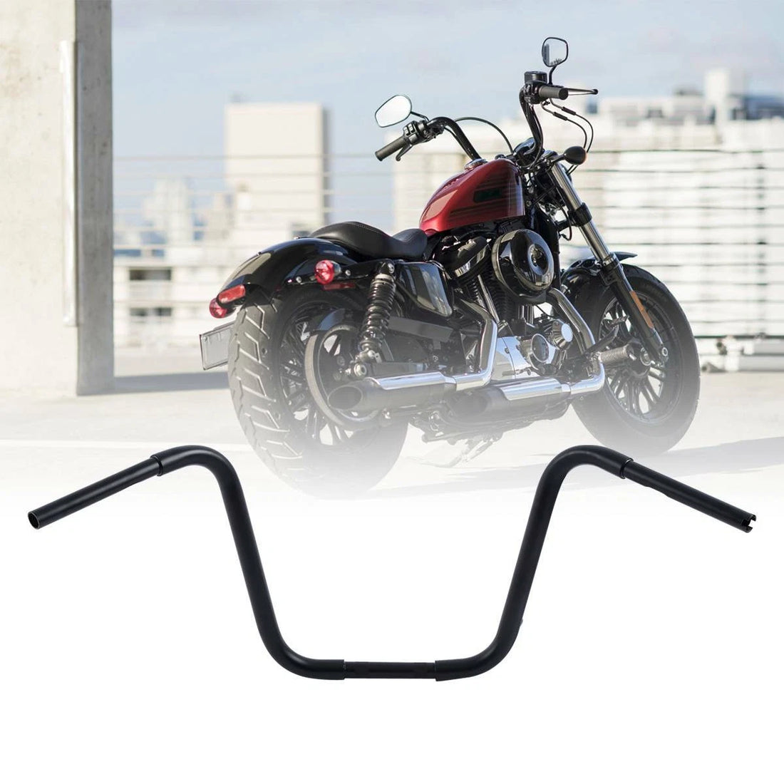 16" Rise 1.25" Fat Ape Hanger Handlebar Fit For Harley Softail Flst Fxst