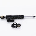Black CNC Steering Damper Motorcycle Stabilizer Linear Reversed Safety Control