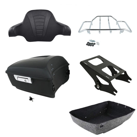 Matte King Trunk Backrest Mounting Rack Fit For Harley Electra Glide 2014-2026