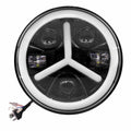 New LED 7" Headlight Fit For Ford Willys Jeep 75W)
