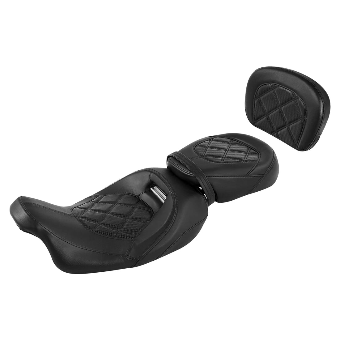 Driver Passenger Seats & Backrest Fit For Harley Cvo Street Glide 2009-23 Black