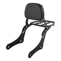 Black Backrest Sissy Bar Luggage Rack Fit For Kawasaki Vulcan S VN650 2015-2023