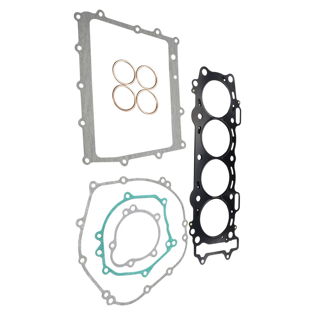 Cylinder Engine Crankcase Cover Gasket Set For Kawasaki Ninja ZX-10R ZX10R 2004