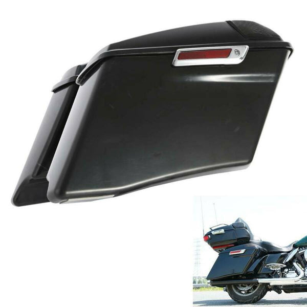 4" Extended Saddlebag 5x7" Speaker Cut Out Fit For Harley Road Glide 1993-2013