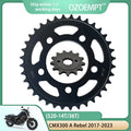 520-14T/36T Front And Rear Sprockets For Honda CMX300 A Rebel 2017-23