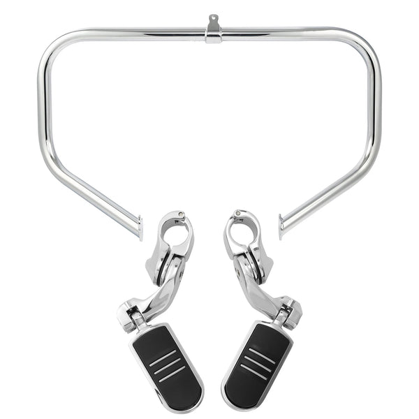 Engine Guard Highway Crash Bar & Foot Pegs Fit For Harley Road King Glide 09-23