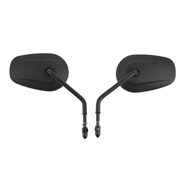 Matte Black Rear View Mirrors Fit For Harley Davidson XL1200L XL883 XL Sportster