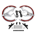Brake Rotor Covers LED Light Red Lens Fit For Honda Goldwing GL1800 18-25 24 23