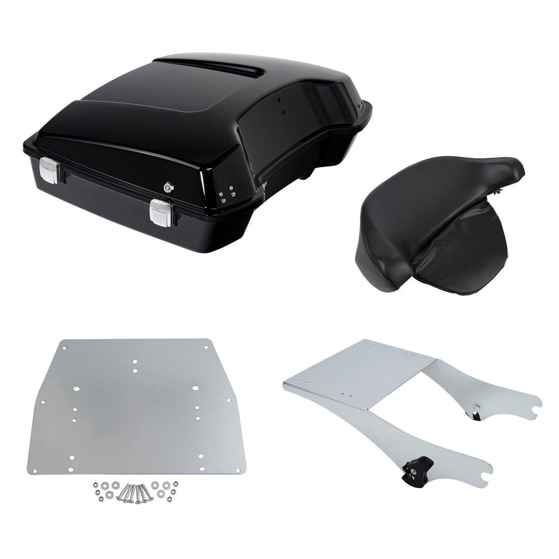 Razor Trunk Backrest Mount Rack Plate Fit For Harley Touring 1997-2008