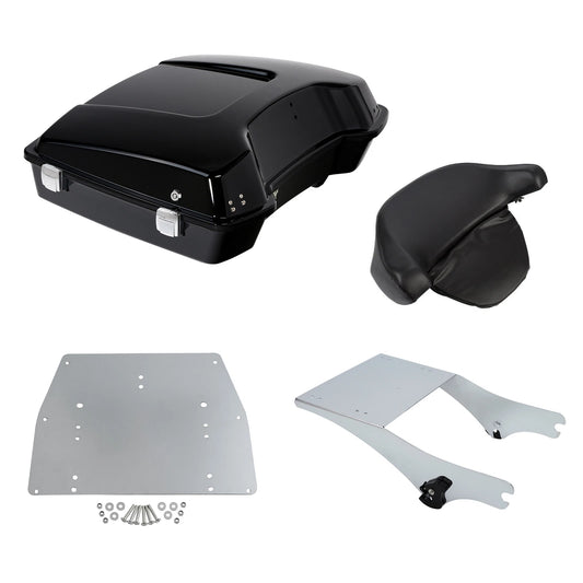 Razor Trunk Backrest Mount Rack Plate Fit For Harley Touring 1997-2008