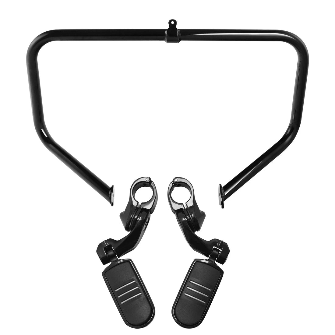 Engine Guard Crash Bar + 1.25" Highway Foot Pegs Fit For Harley Touring 09-23