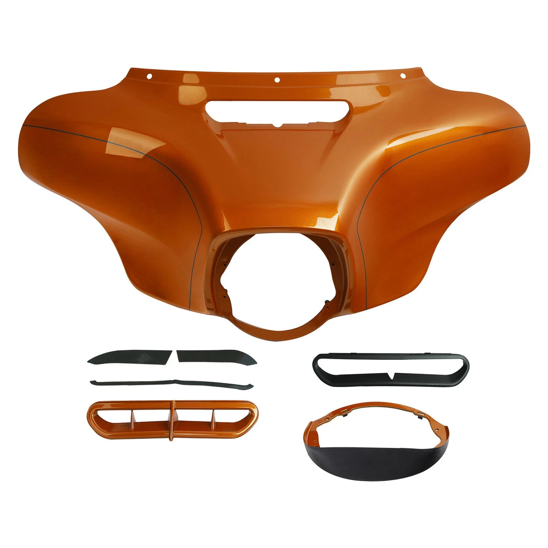 Outer Batwing Fairing Fit For Harley Electra Street Glide 2014-24 Amber Whiskey