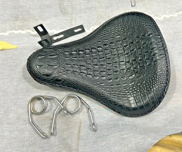 Motorcycle Alligator Large Solo Seat Spring For Harley Heritage Softail Bobber @