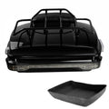Chopped Trunk Backrest Pad Rack LED Tail Light Fit For Harley Touring 2014-2026