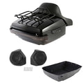 Black King Trunk Pad Rack Light Speaker Fit For Harley Touring Road Glide 14-26