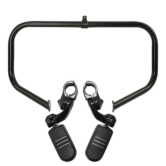 Engine Guard Crash Bar W/ Highway Foot Pegs Fit For Harley Touring 2009-2023