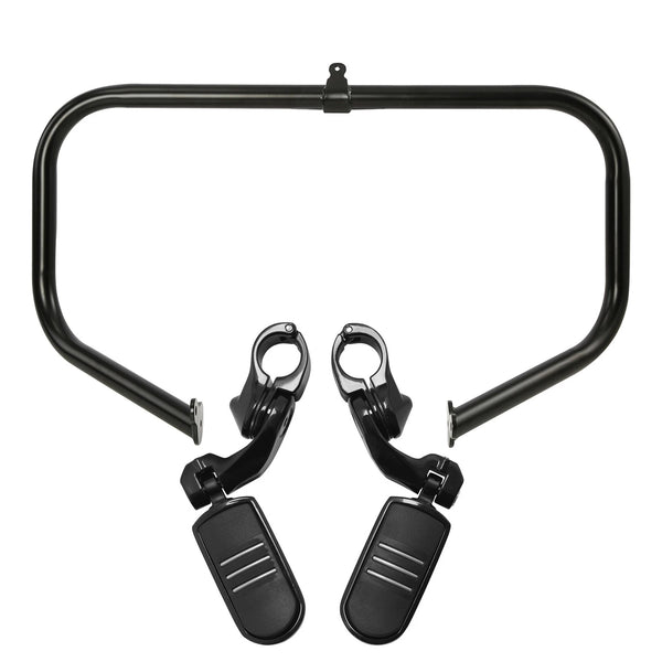 Engine Guard Crash Bar W/ Highway Foot Pegs Fit For Harley Touring 2009-2023