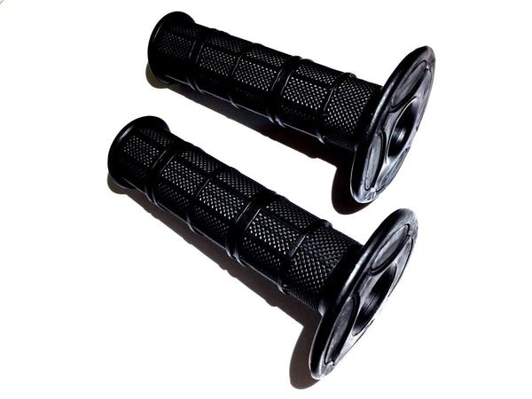 New Pair OF 7/8'' Rubber Black Throttle Handle Bar Grips Dirt Pit Bike Motocross