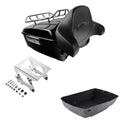 King Trunk Pad Rack Solo Mount Fit For Harley Touring Softail Slim 2018-25