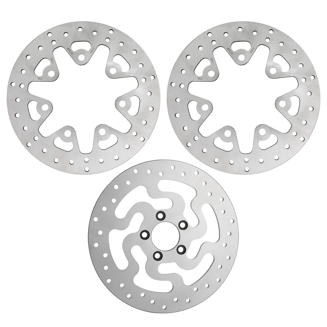 11.8" Front Left Right & Rear Brake Rotors Fit For Harley Street Glide 2014-2025