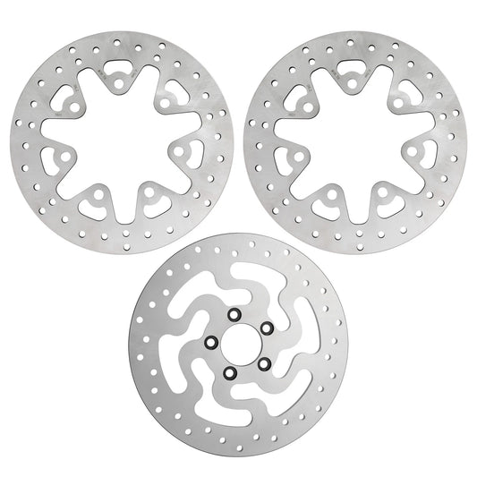 11.8" Front Left Right & Rear Brake Rotors Fit For Harley Street Glide 2014-2025