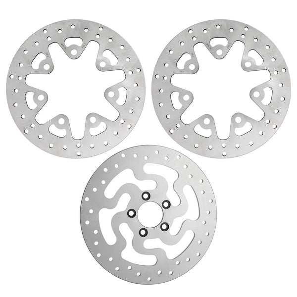 11.8" Front Left Right & Rear Brake Rotors Fit For Harley Street Glide 2014-2025