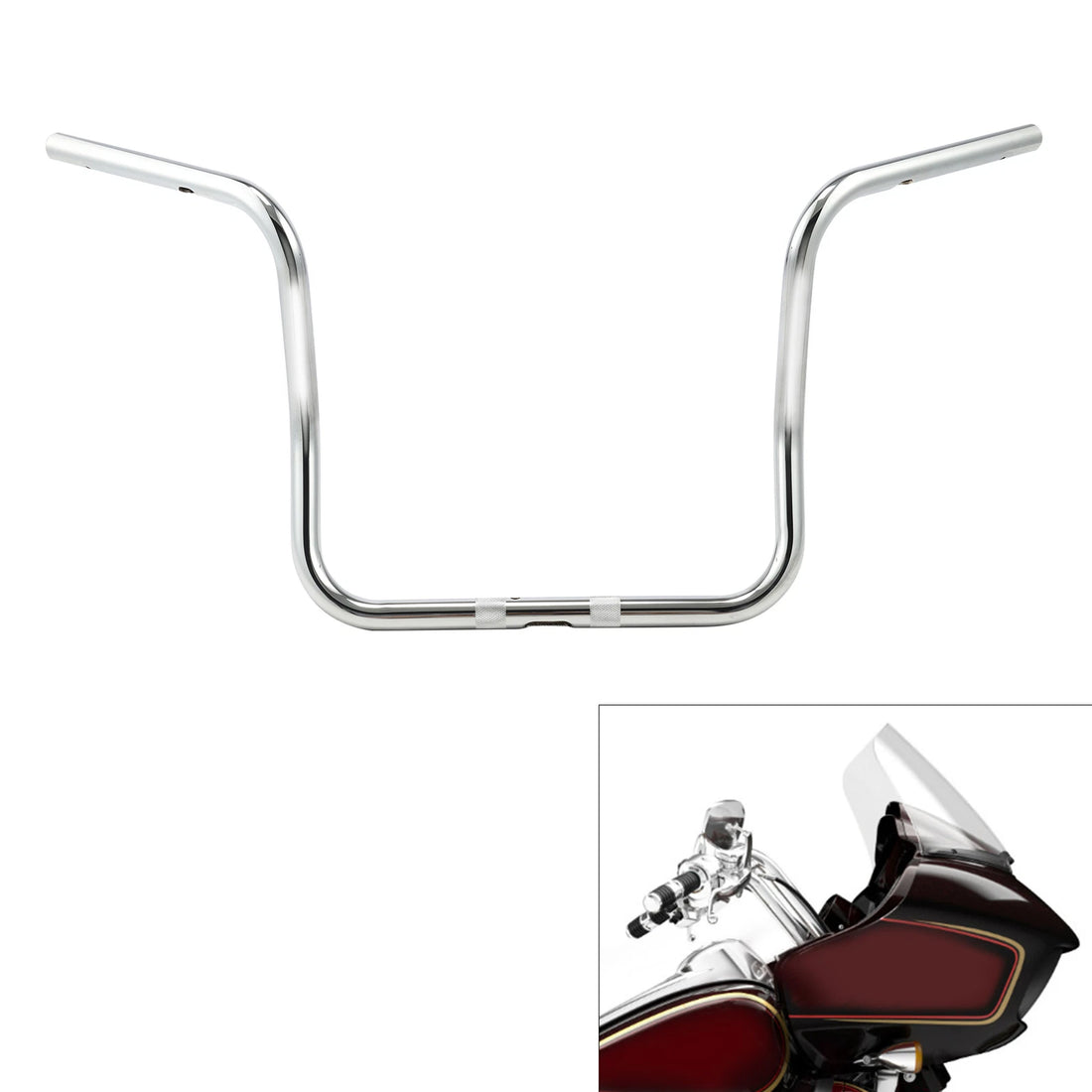 1'' 14" Rise Ape Hanger Bar Handlebar Fit For Harley Cvo Street Glide 2023-2026