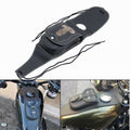 Black Synthetic Leather Tank Cap Cover Panel Bag For Harley Sportster 883 1200