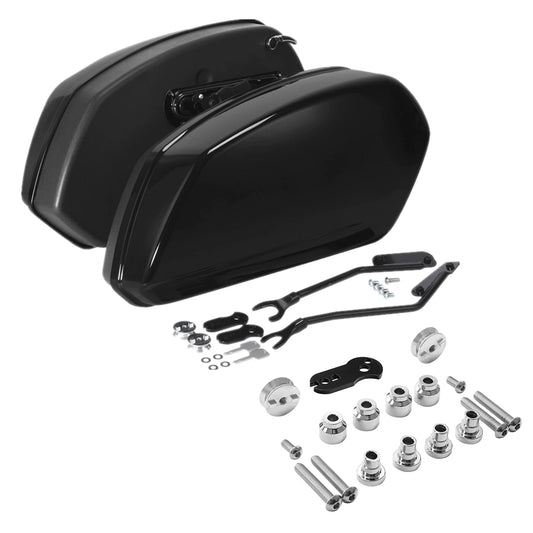 Black Saddlebags Docking Kit Fit For Harley Breakout Fat Boy Flfb Flfbs 2018-25