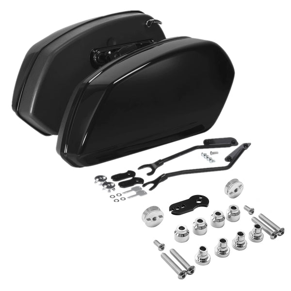 Black Saddlebags Docking Kit Fit For Harley Breakout Fat Boy Flfb Flfbs 2018-25