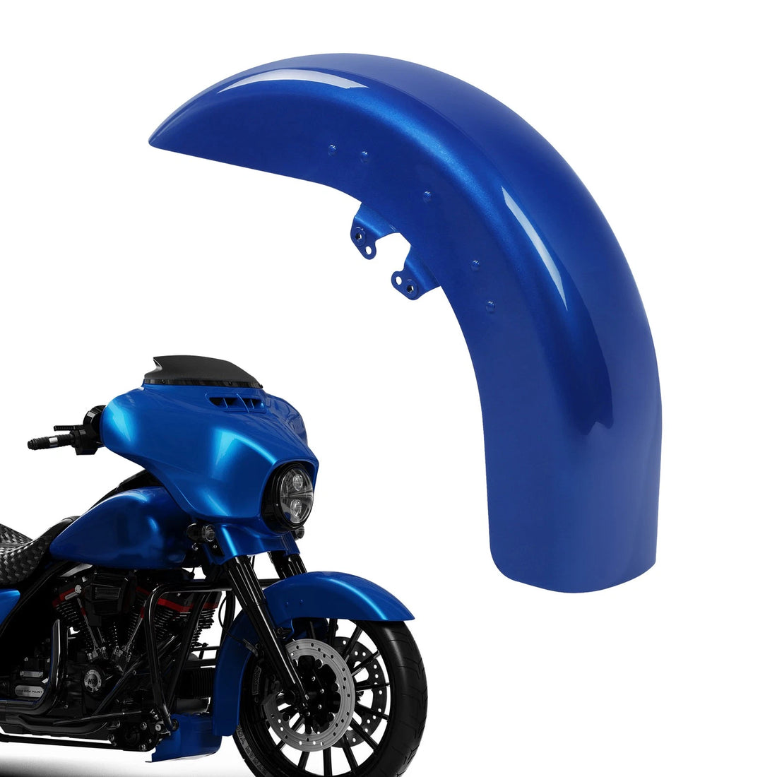Front Fender Fit For Harley Touring Road Glide Fltr Fltrx 14-23 22 Electric Blue