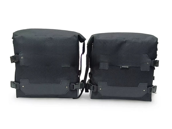 Fit For Royal Enfield Himalayan 450 Black Canvas Trail Bags