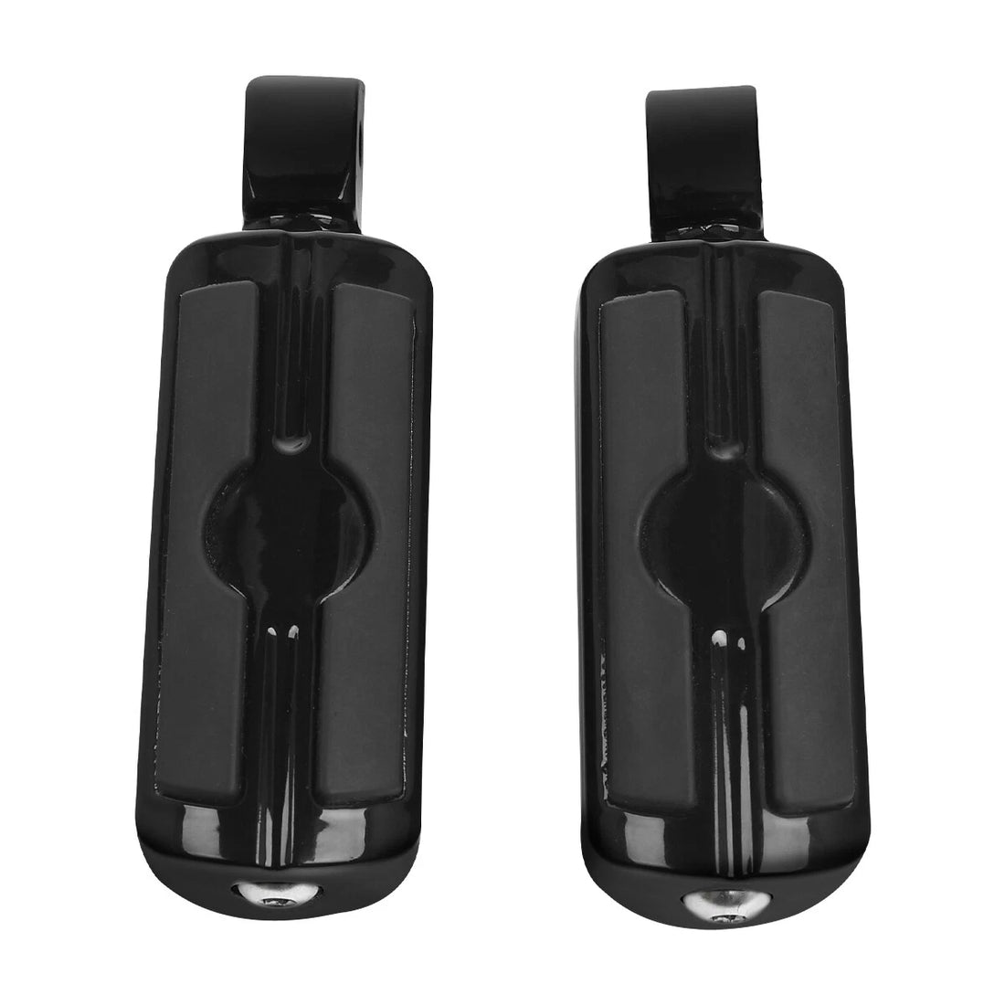 Black Passenger Foot Peg Footrest Fit For Harley Softail Street Bob Deluxe 18-25