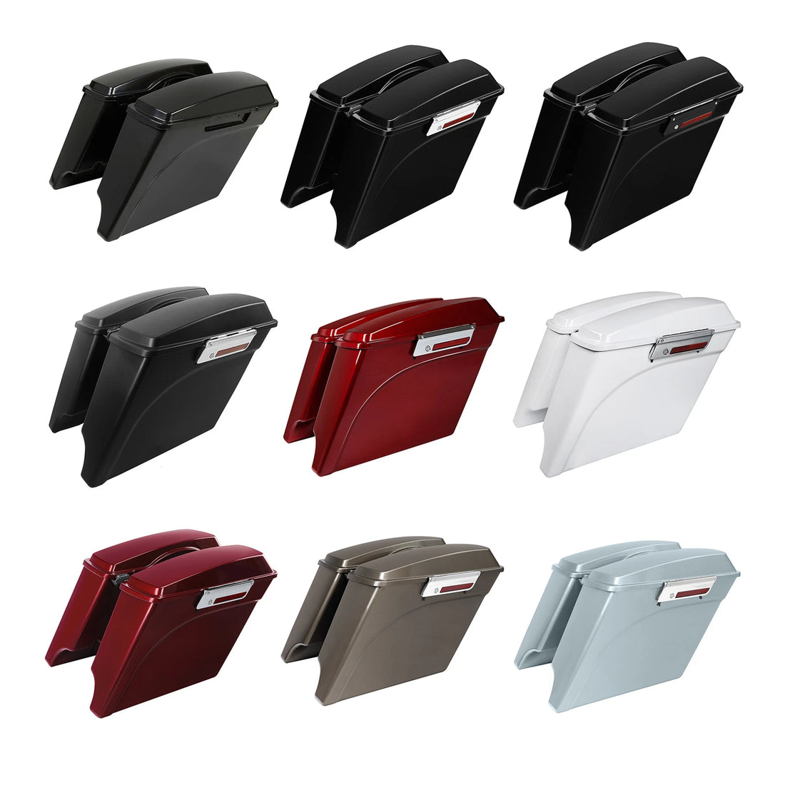 5" Stretched Saddlebags Fit For Harley Touring Electra Road King Glide 1993-2013