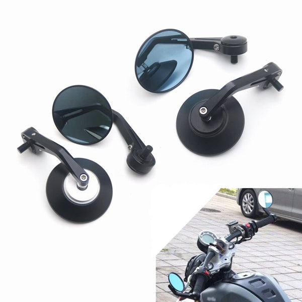 Round Handlebar End Side Mirror With M10 Bolt For Aprilia FB Mondial Hps 300 125