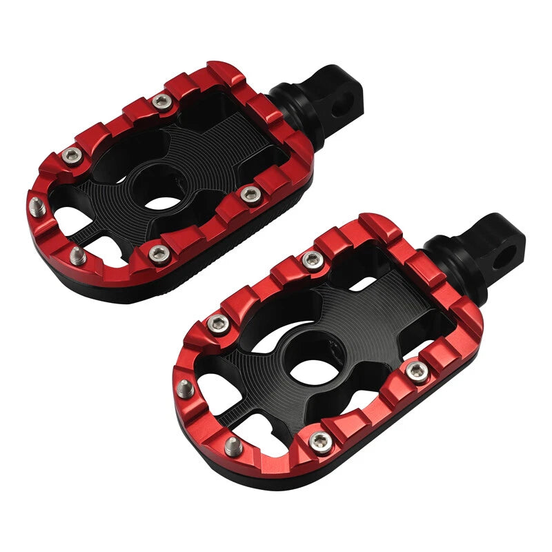 10mm Footpegs Pegs Footrest Fit For Harley Touring Electra Road Street Glide
