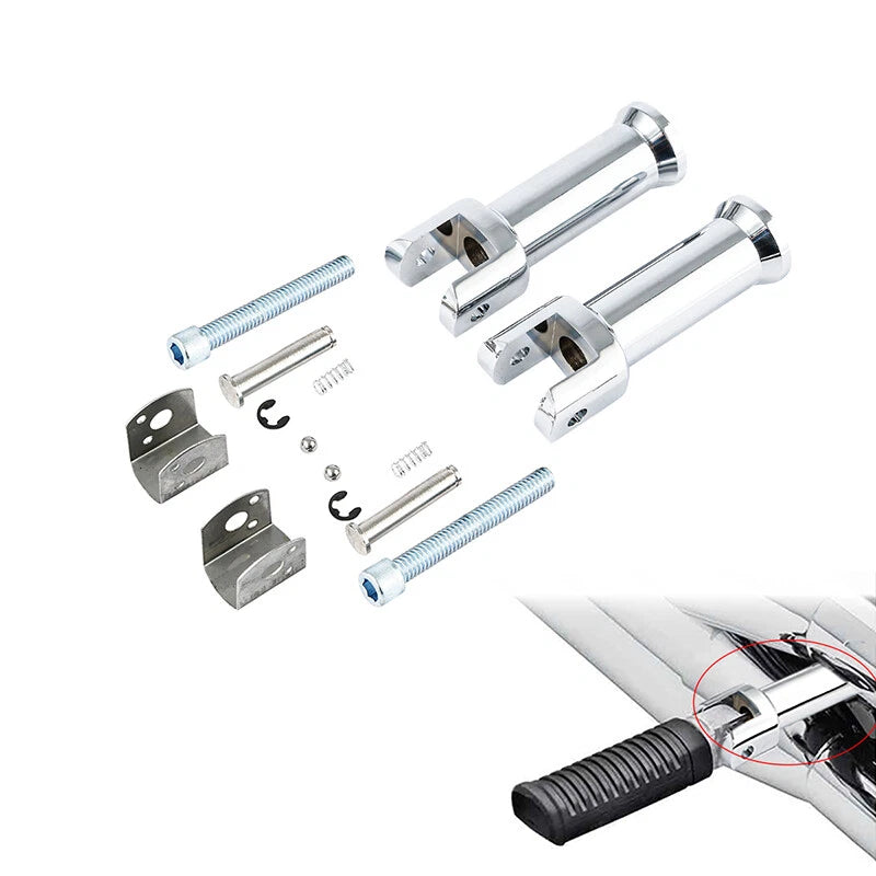 Rear Passenger Footpegs Peg Mount Fit For Harley Deluxe Flde Softail Slim 18-25